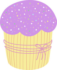 cupcake with pink icing