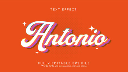 Antonio Logo Text Effect Font Type