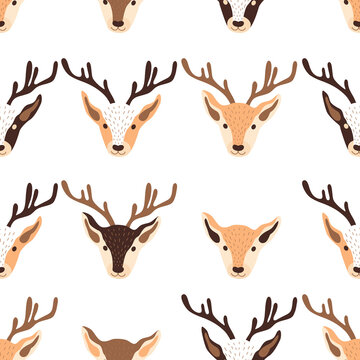 pattern of christmas deers 