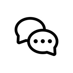 Chat bubble, speech bubble, message line icon