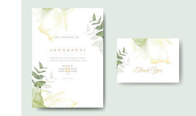 Beautiful hand drawn roses wedding invitation card  