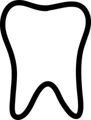 tooth line icon vector illustration on white background..eps