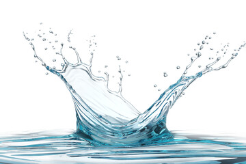 Crown water Liquid splash transparent - obrazy, fototapety, plakaty