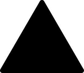 triangle icon. vector illustration on white background..eps