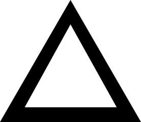 triangle icon. vector illustration on white background.eps
