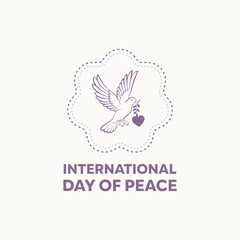 vector graphic of international day of peace