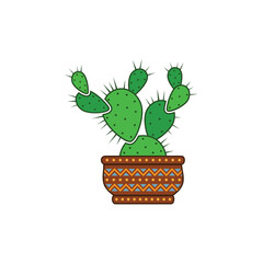green opuntia cactus