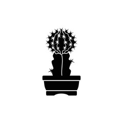 moon cactus black silhouette