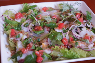 Octopus Carpaccio Appetizer, Party Finger Food - パーティ 前菜 生だこ カルパッチョ
