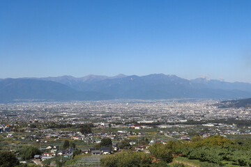 Obraz premium 笛吹市の街並み（山梨県笛吹市）