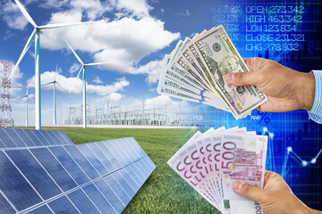 Give money or finance renewable energy investment projects