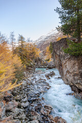 Stream with running glacier water