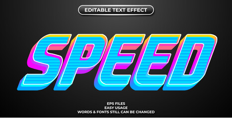 Obraz premium editable text effect speed