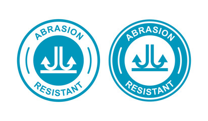 Abrasion resistant badge logo template