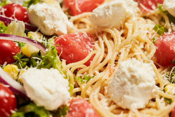 Cold Pasta Salad with Cheese