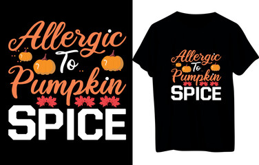 Fall Or Autumn T-shirt Design .
