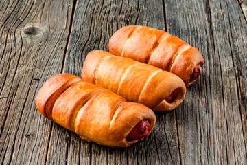 ?Pigs in a Blanket? - Hot Dogs Wrapped in a Croissant