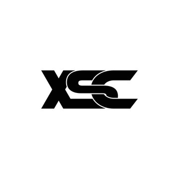 XSC letter monogram logo design vector