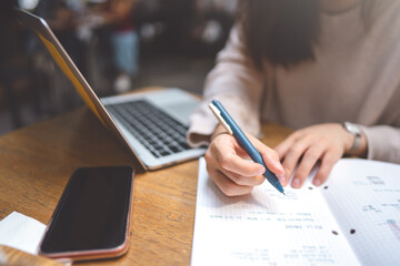 Freelancer business people city lifestyle at sidewalk cafe on day