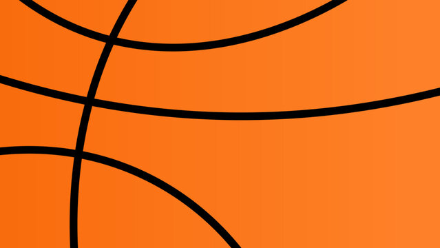 Sport background vector image of gradient orange black strip of basket ball for game, tournament, announcement, label poster design