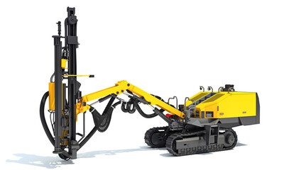  Surface Drilling Rig heavy machinery 3D rendering on white background