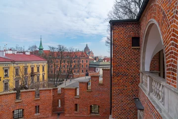 Crédence de cuisine en verre imprimé Cracovie Wawel hill with cathedral and castle in Krakow