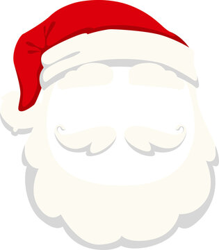 Santa photo filter, face effect or video chat mask