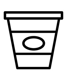 coffee cup outline icon