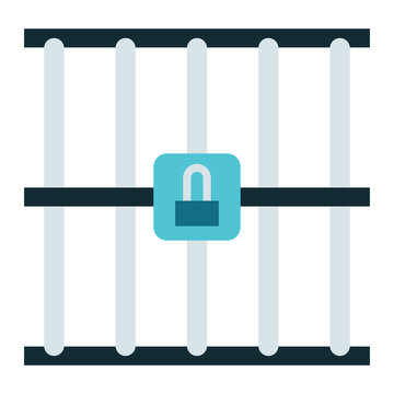 Prison Bars Icon On Transparent Background