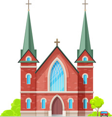 Catholic church or temple building, cathedral