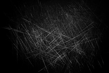 Grunge sctached texture background. Black and white wallpaper