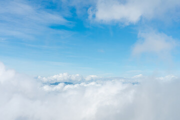 Fototapeta premium images of clouds in the sky are floating