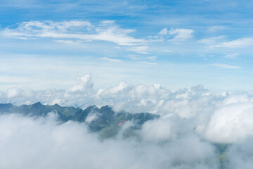 Fototapeta premium images of clouds in the sky are floating