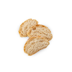 Ciabatta Bread cutout, Png file.