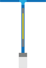 Illustration T wrench. flat wrench illustration. illustration vector wrench.