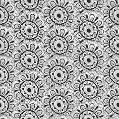 Abstract vector seamless sketch doodle background.