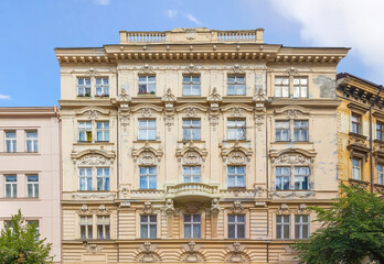 Beautiful traditional house in Prague. Czech Republic