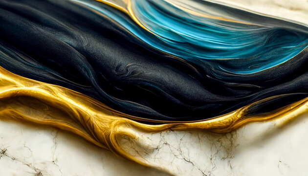 Swirls of marble or the ripples of agate. Liquid marble texture. Fluid art. abstract waves skin wall luxurious art ideas.