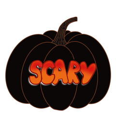 halloween pumpkin isolated on white