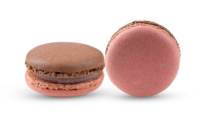 Macarons isolated on white