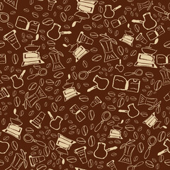 Coffee Pattern Vector Art