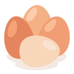 Illustration Of Isolated Chicken Eggs