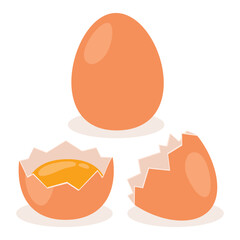 Illustration Of Isolated Chicken Eggs