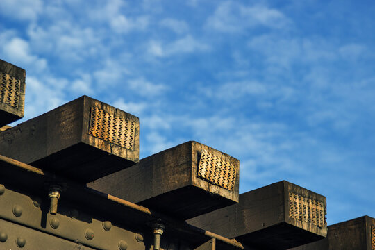 Sleepers Of Railway Tracks From Below