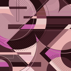 Abstract hot geometric background