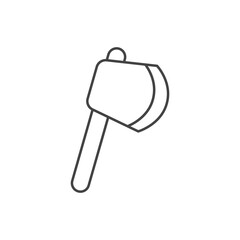 Simple ax illustration, suitable for creative logos and weapon icons