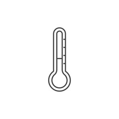 thermometer icon in trendy flat design
