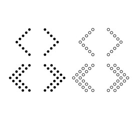 Set of Swipe up internet button, online web design arrow move icon, vector illustration