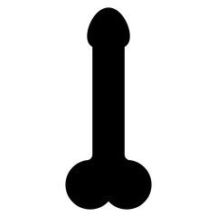 Man anatomy organ, penis pictogram icon, masculine genital web graphic vector illustration - obrazy, fototapety, plakaty