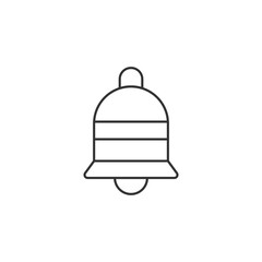 Vector Bell Icon. Bell Icon in trendy flat style isolated on white background. Notification symbol for your web site design, logo, app, UI. Vector illustration, EPS10.